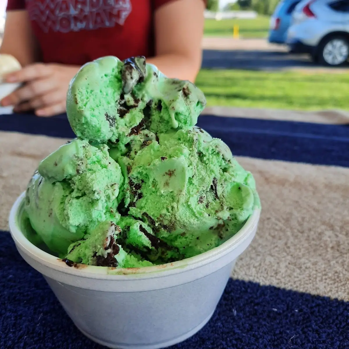 Peanut Parfait Cookie Dough and Mint Rocky Road