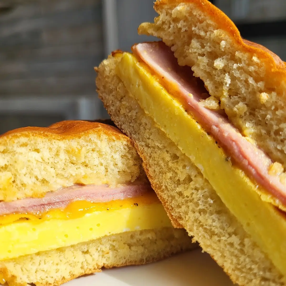 Ham Egg and Cheese Sandwich