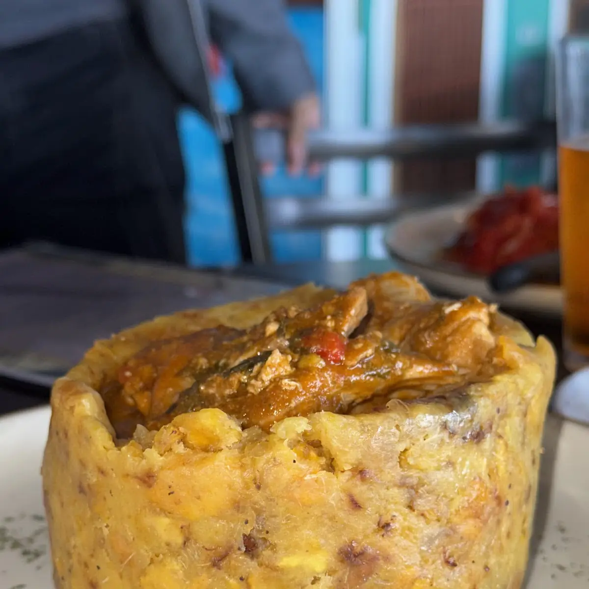 Trifongo de Pollo A la Criolla