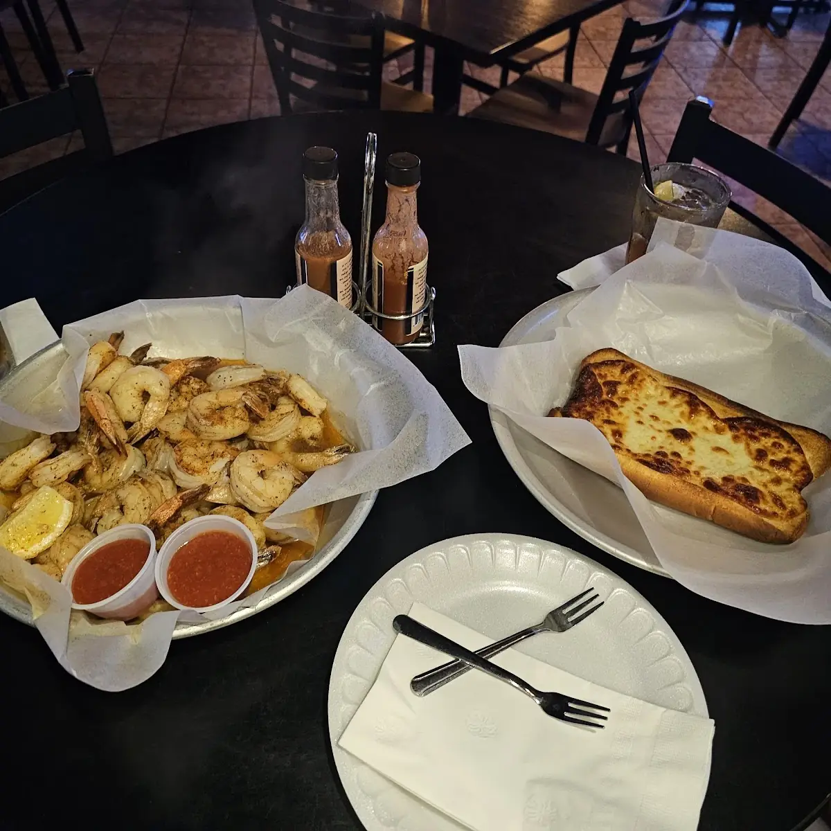 Jumbo Shrimp Y Monk Bread