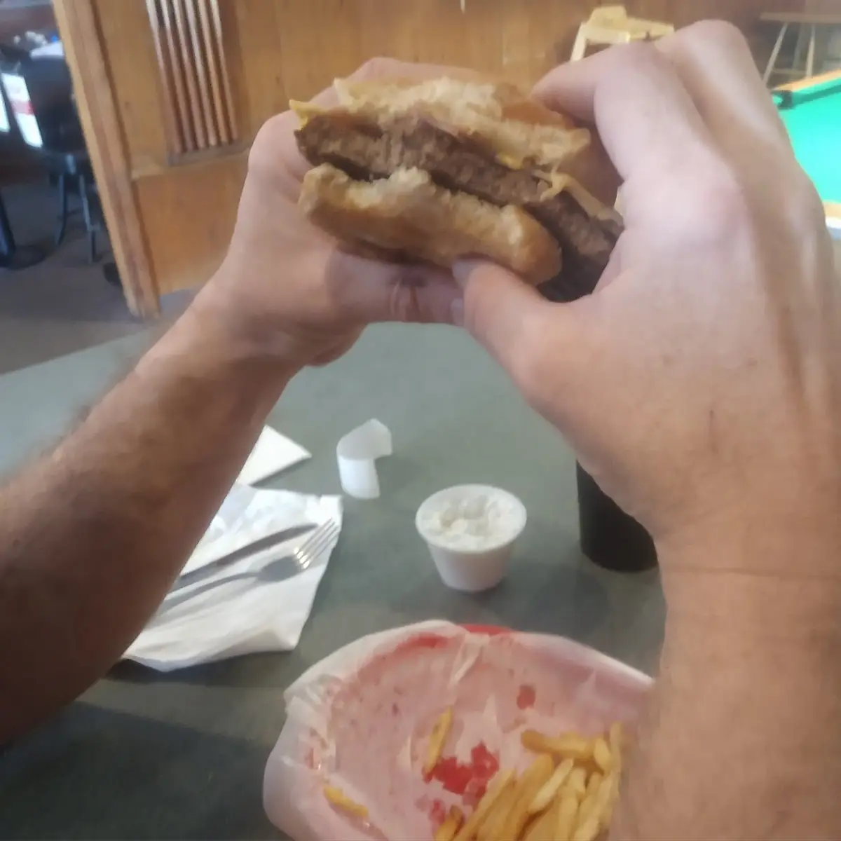 Cheeseburger and Fries