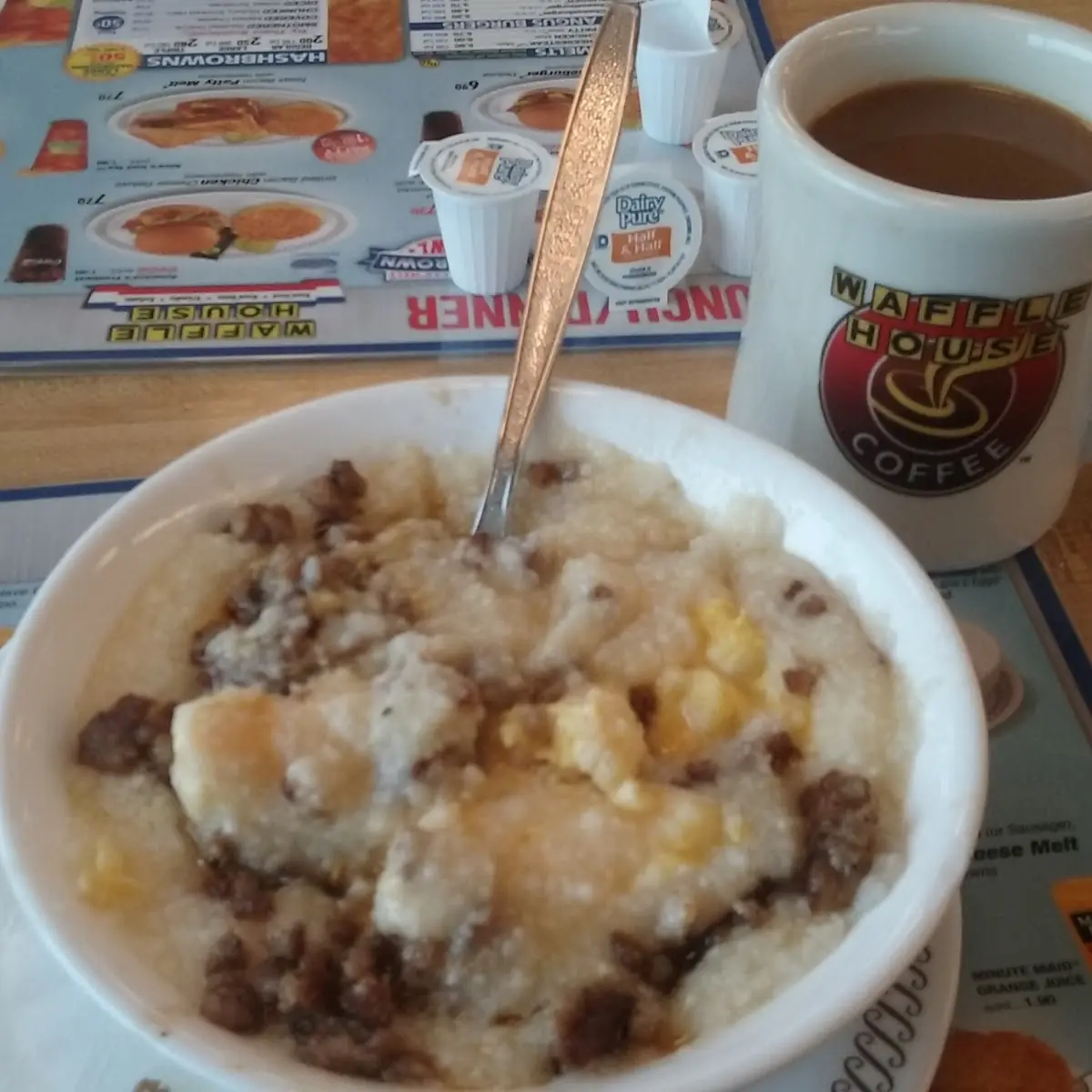 Sausage Egg & Cheese Grits Bowl