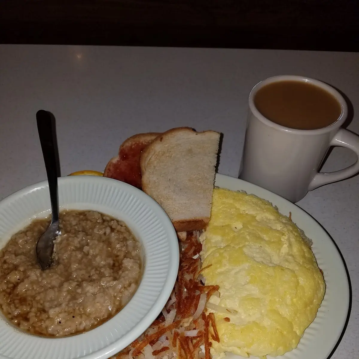 Hash Browns and Sourdough Toast