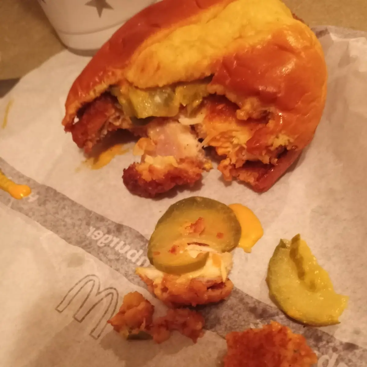 Chicken Sandwich Raw Gross