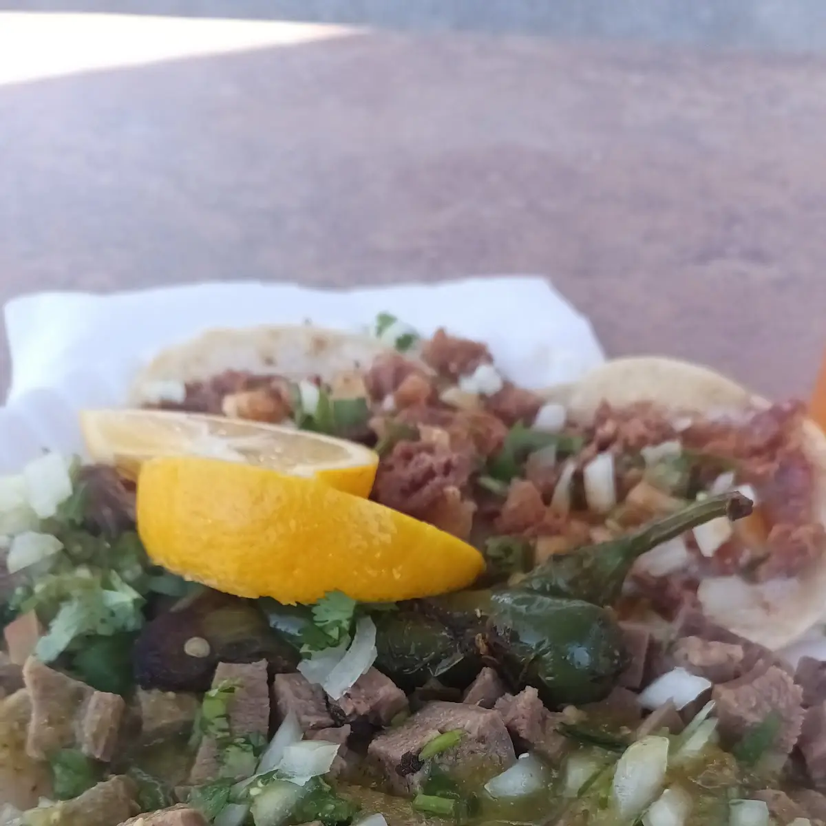 Tacos De Lengua Y Tripa
