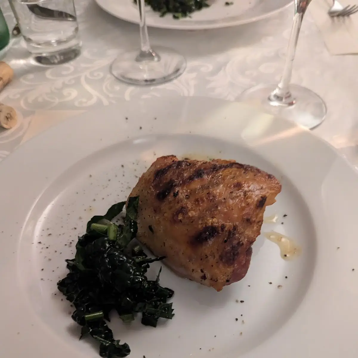 Chicken Thigh with Kale Salad
