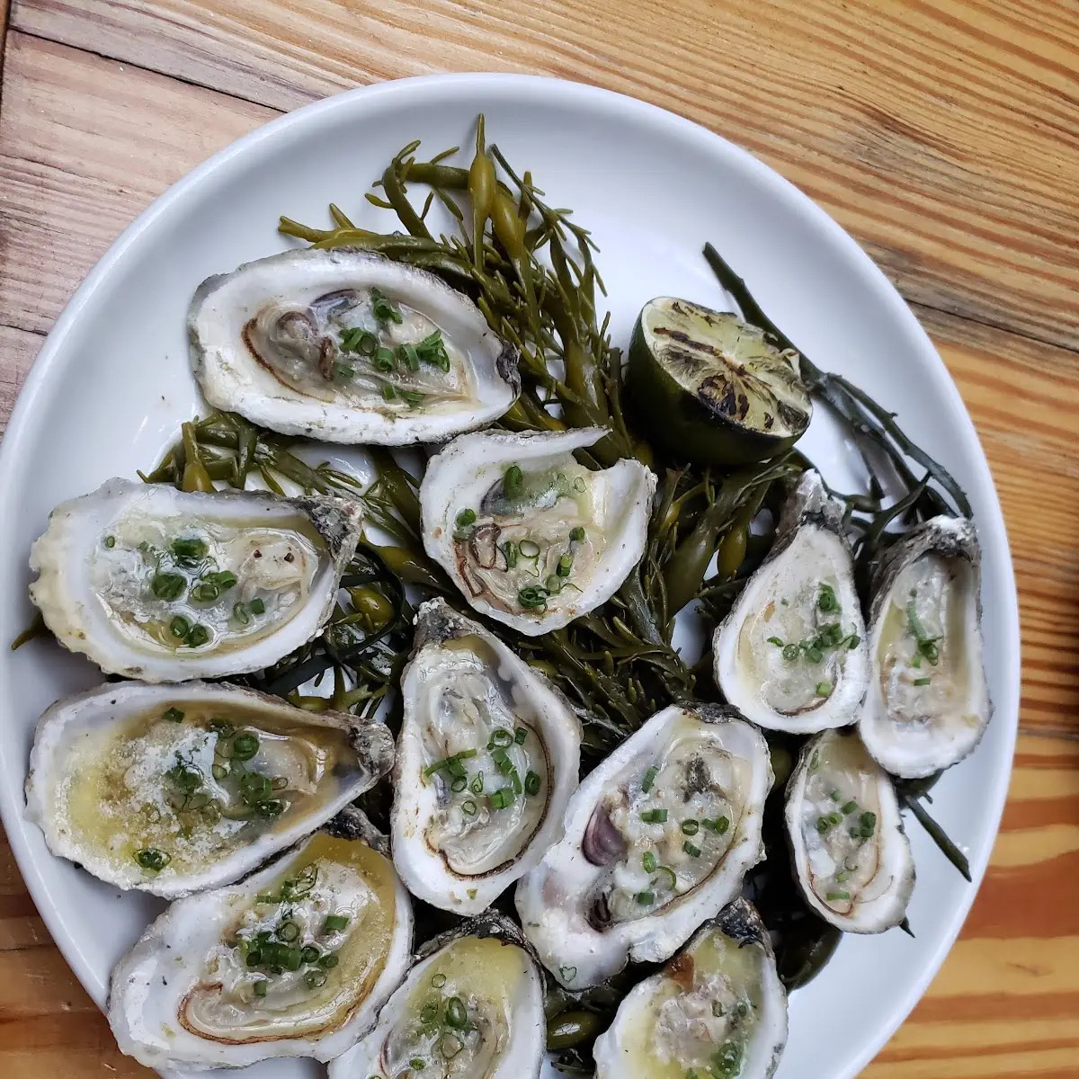 Bone Marrow Butter Grilled Oysters
