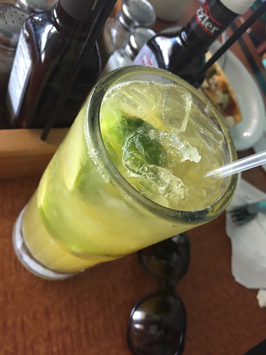 Extra Large Lemonade with Mint Leaves