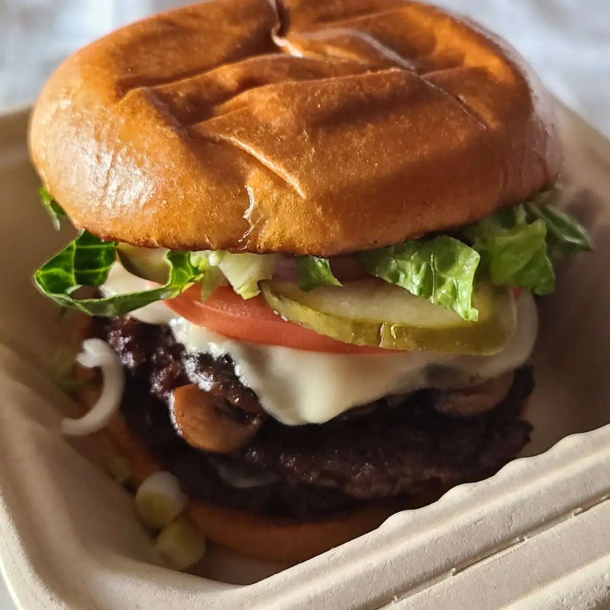 Mushroom Swiss Burger