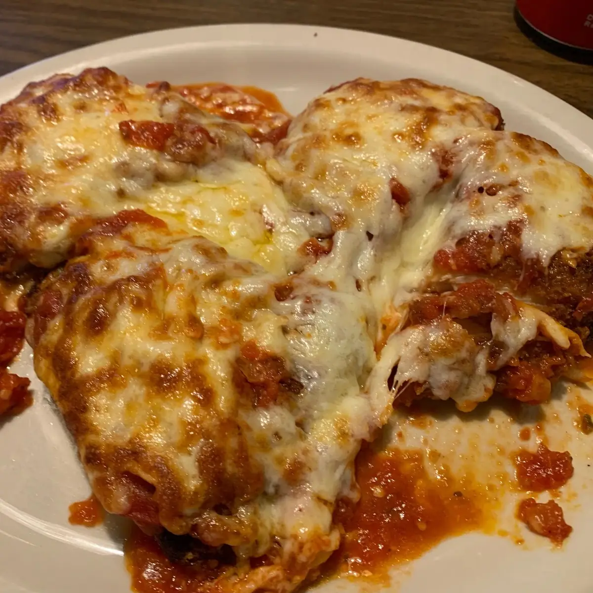 Chicken Parmigiana with Spaghetti or Ziti