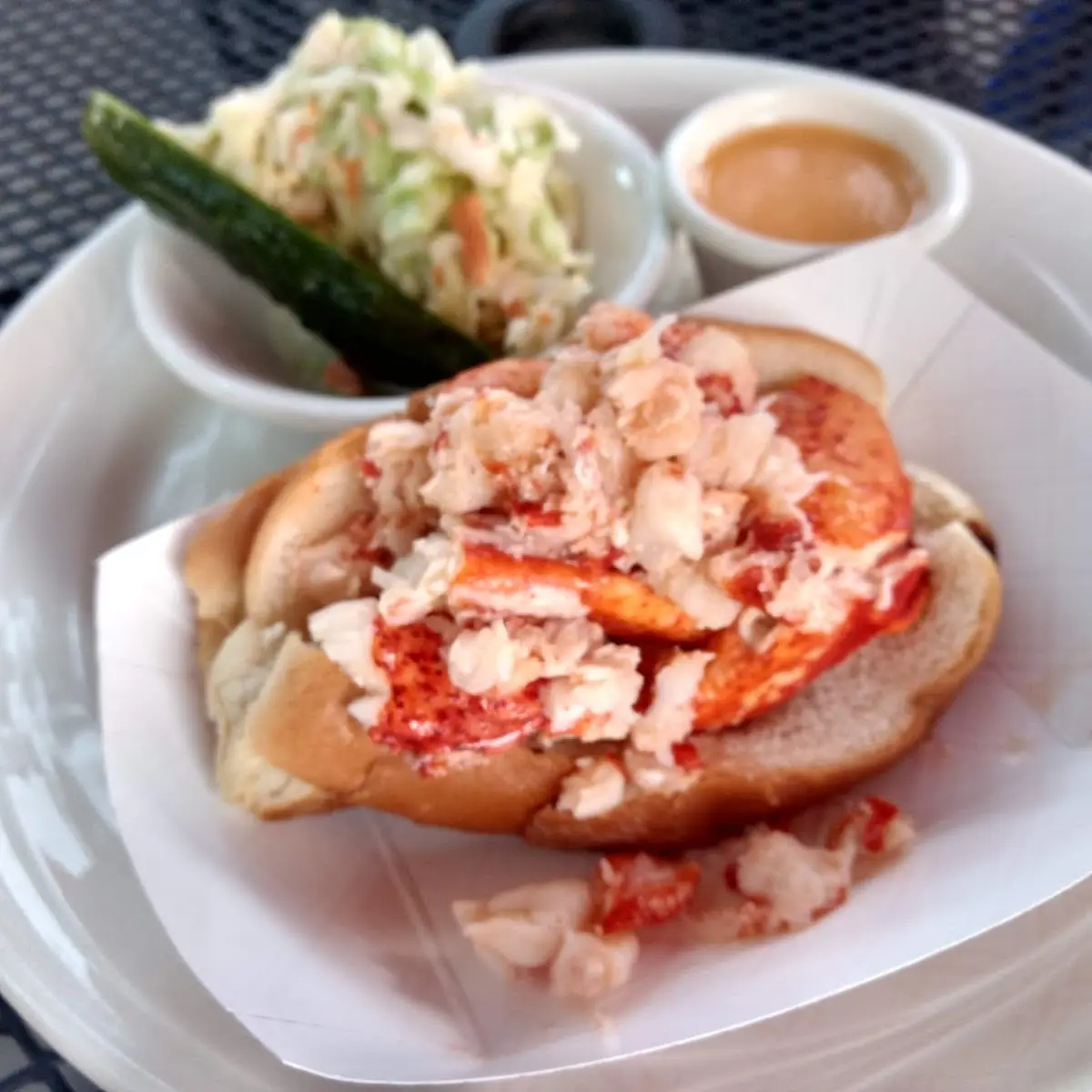 Lobster Roll Made Warm with Butter