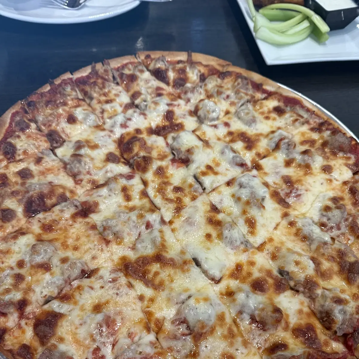Thin Sausage Pizza