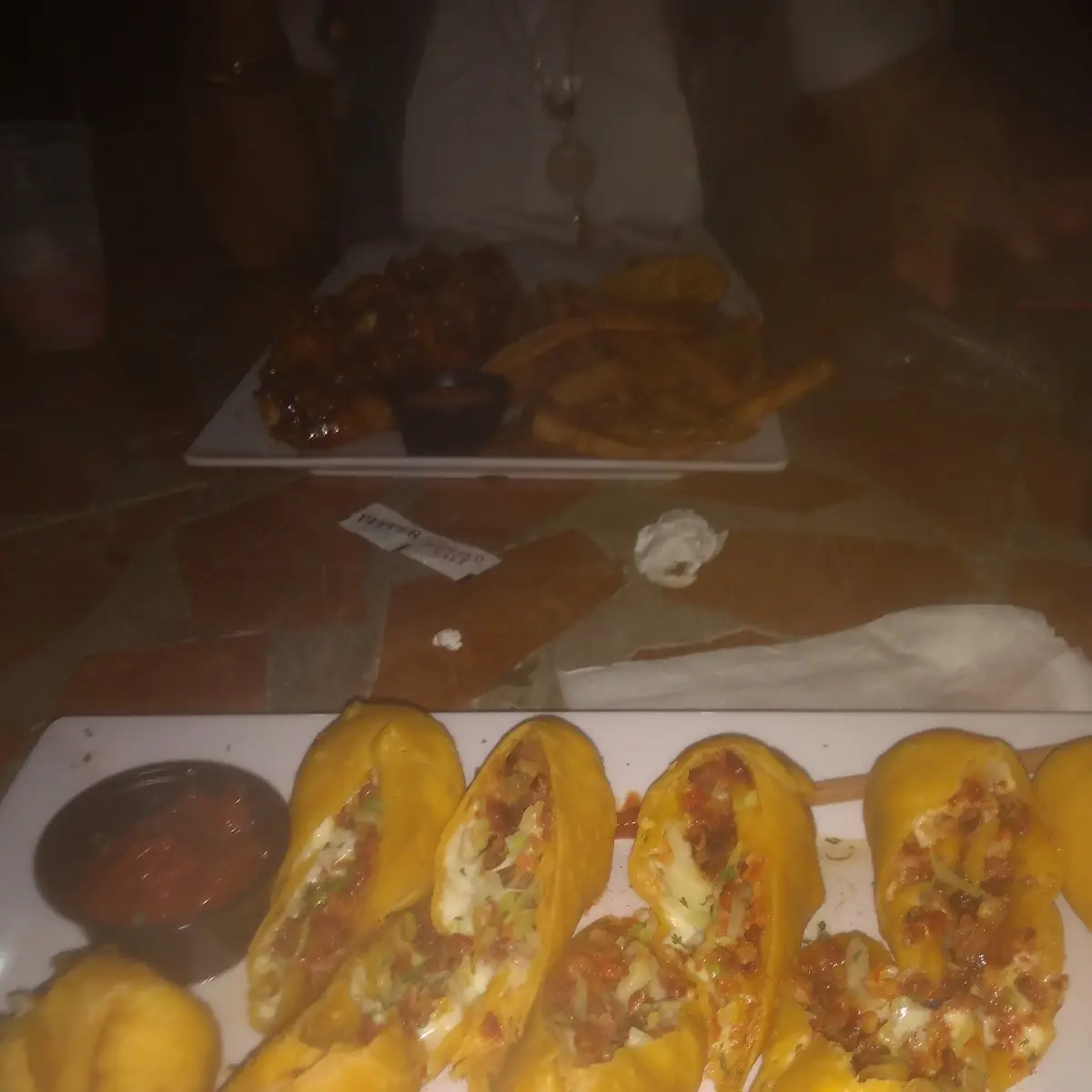 Rellenos de Carne Ahumada Con Queso Fundido