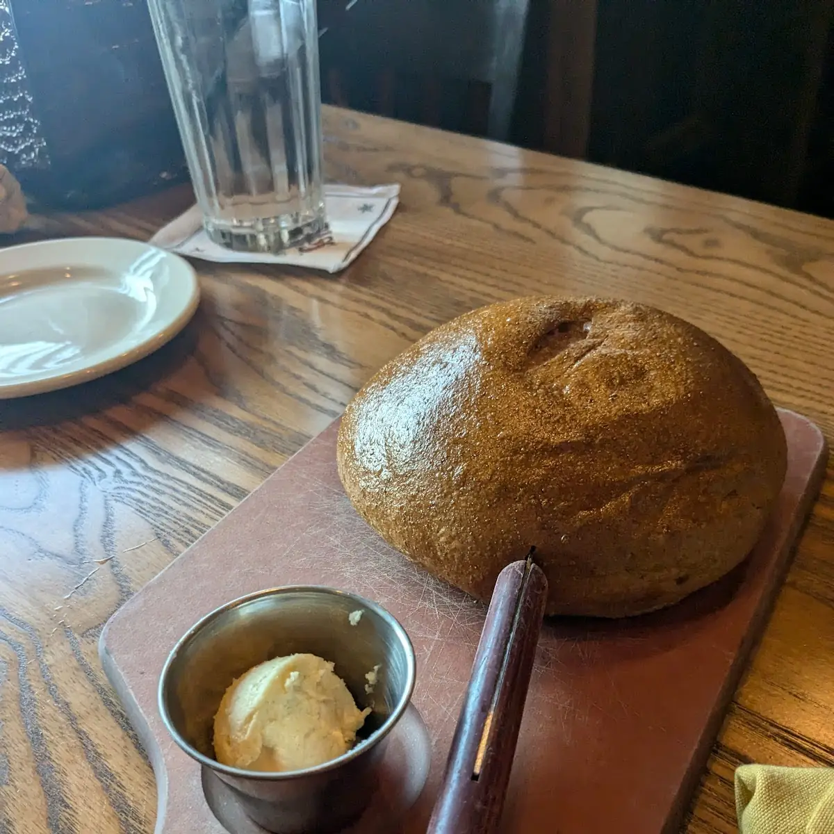 Warm Sourdough Bread with Herb Butter