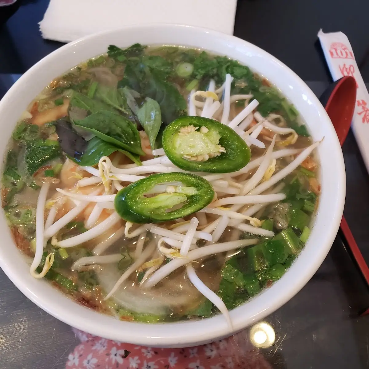 Rice Noodle Soup With