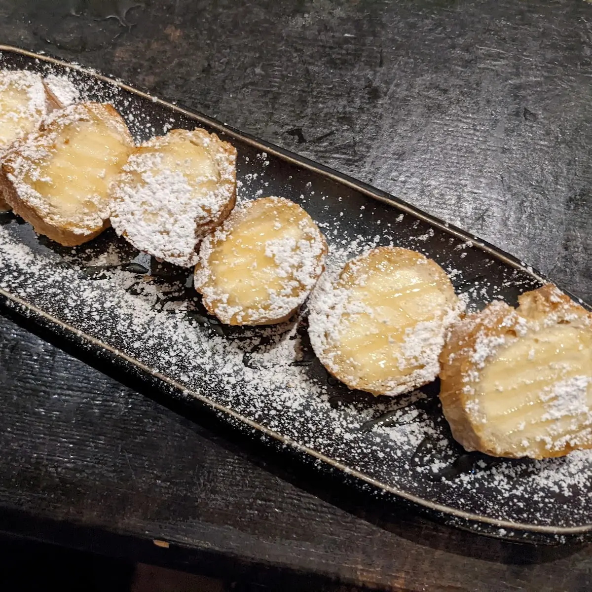 Baguette Stuffed with Vanilla Ice Cream
