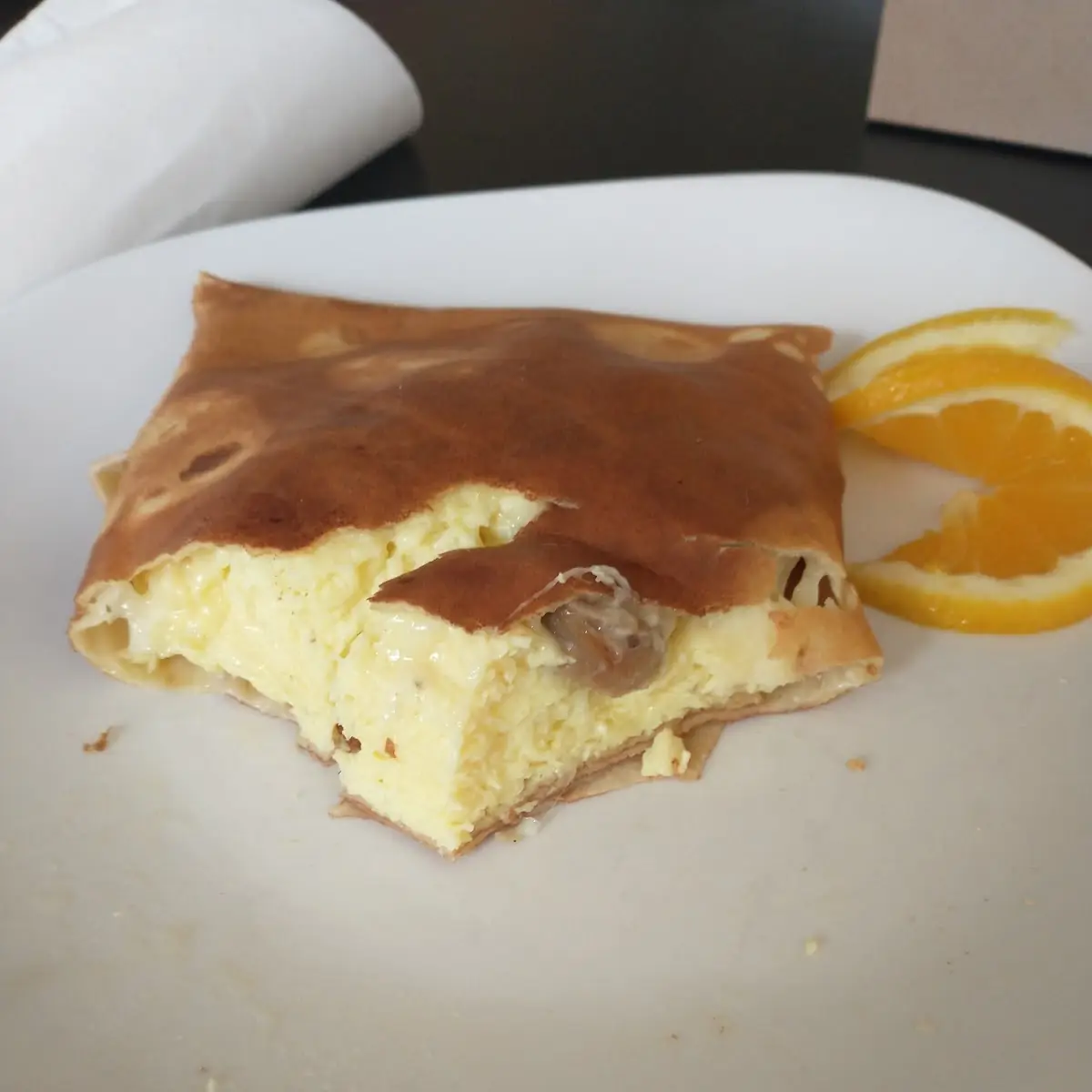 Sausage Egg and Cheese Crepe