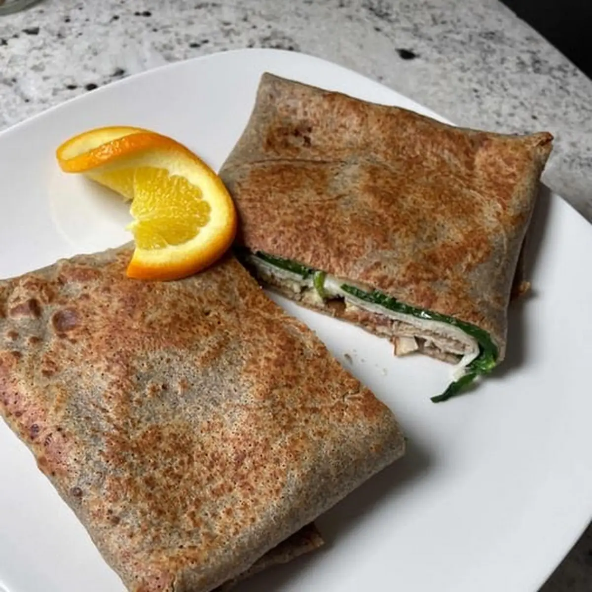 Spinach Feta Crepe