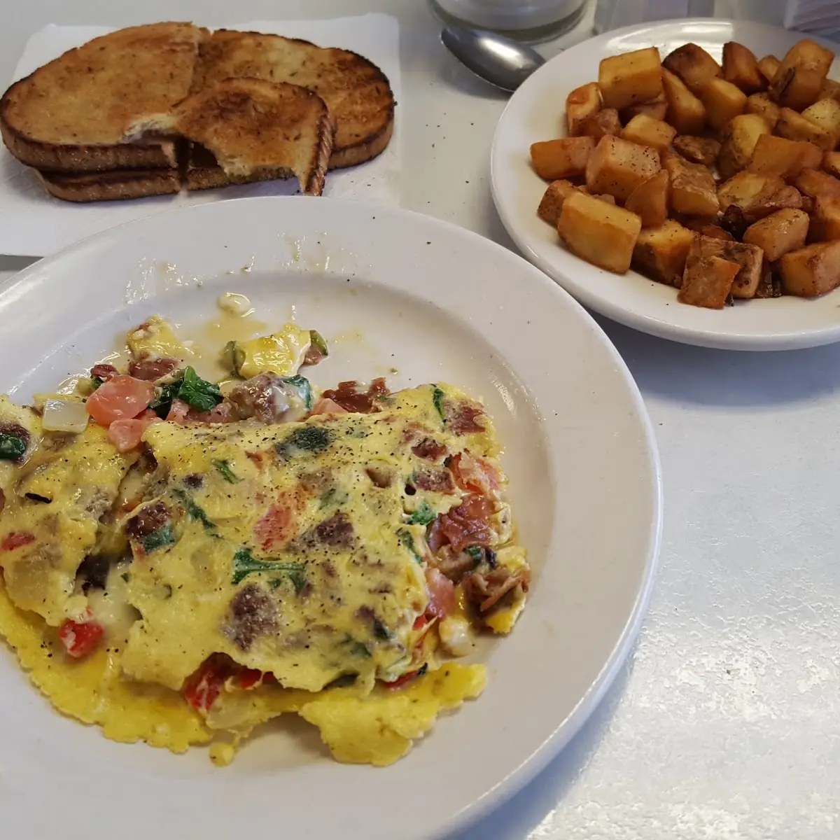 Cheese and Spinach Omelette