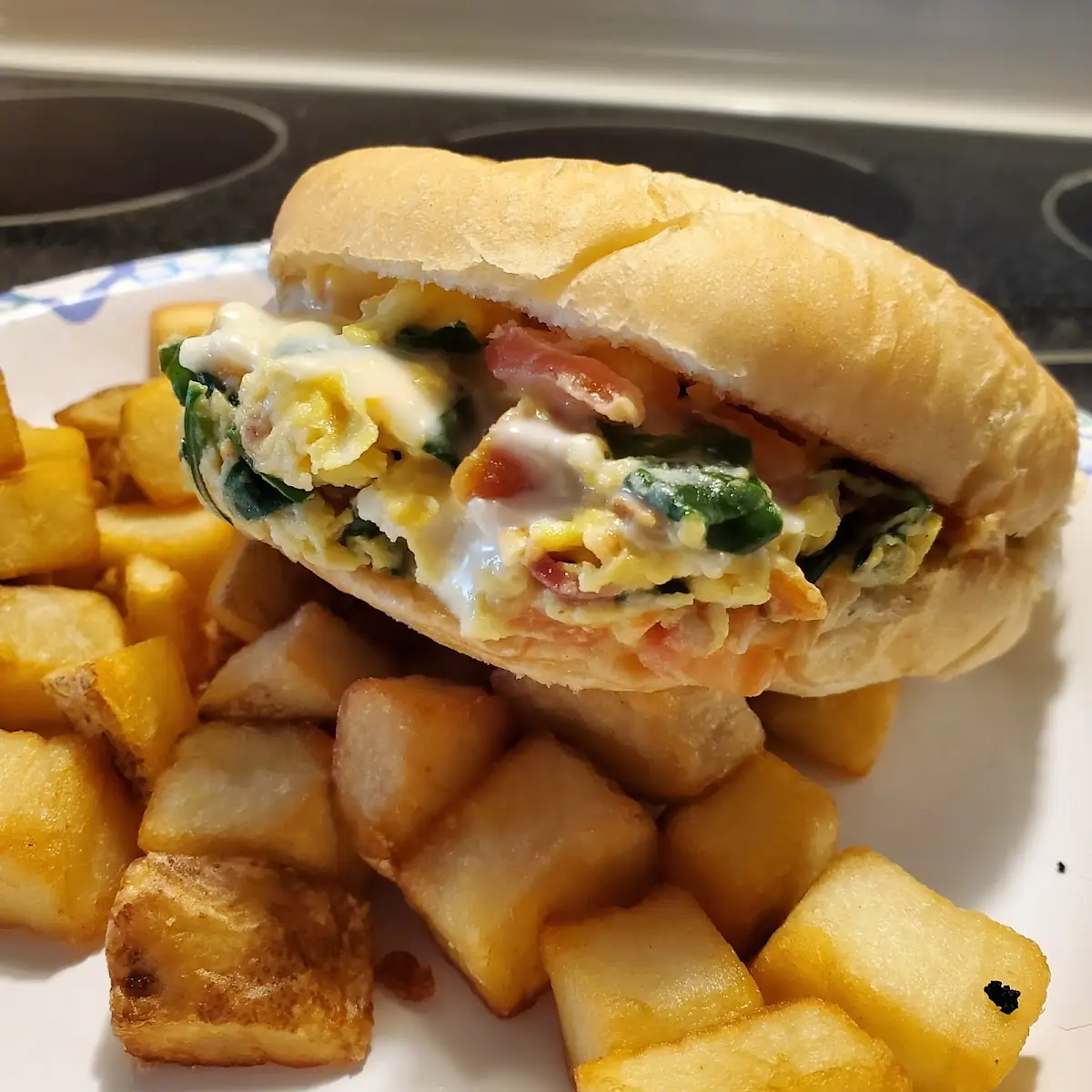 Popeye Breakfast Sandwich