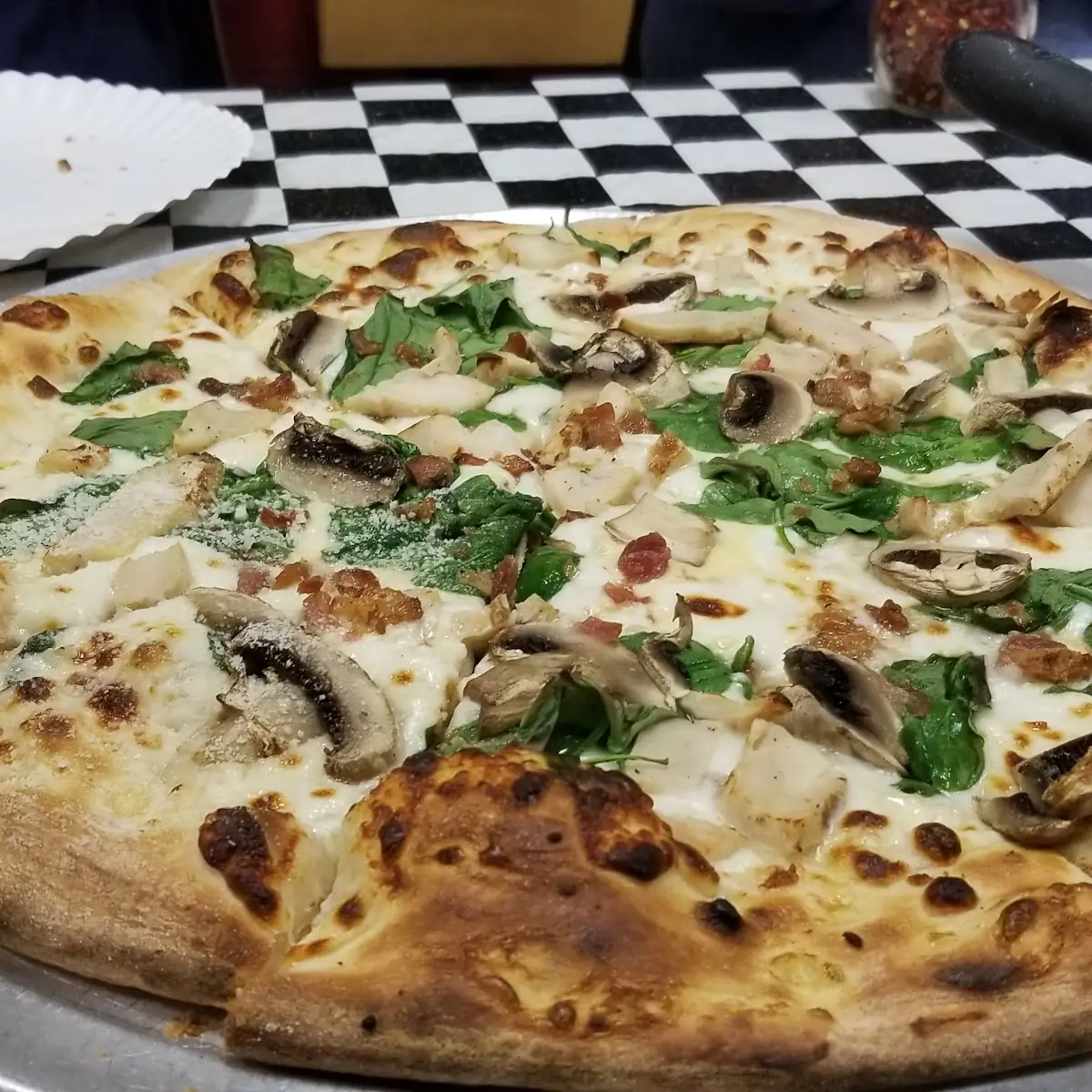 Chicken and Mushroom Pizza