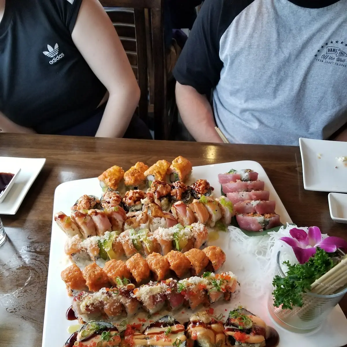 Salmon Sashimi Godzilla Roll Foxy Lady Roll Mistake Roll Tuna Roll
