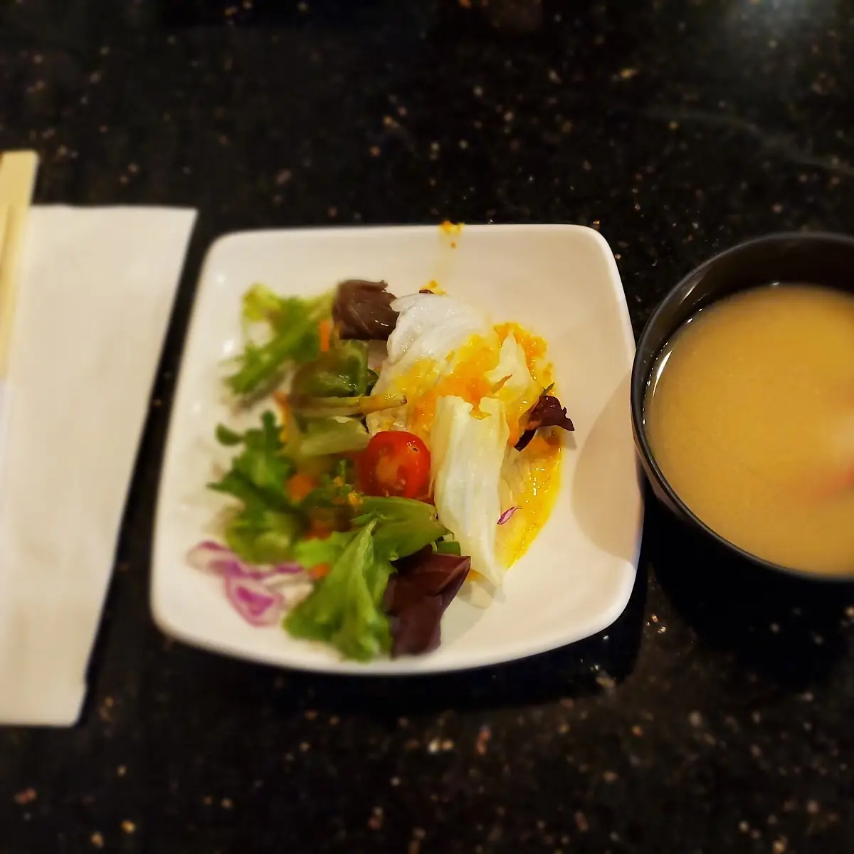 Salad and Miso Soup