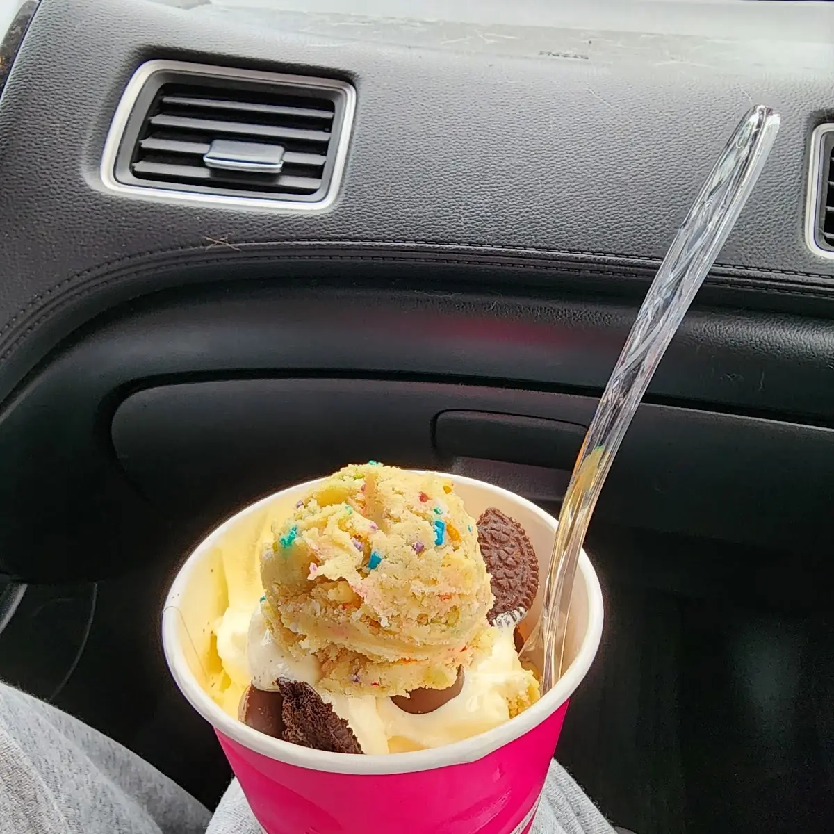 Cake Batter with Cookie Dough on Top