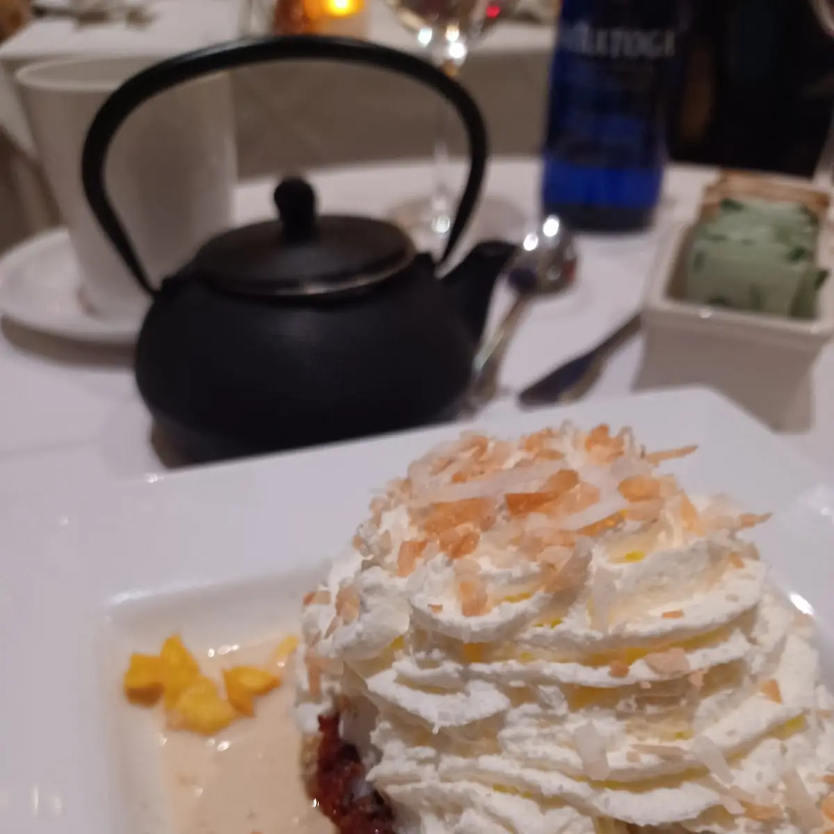Carrot Cake with Whipped Cream