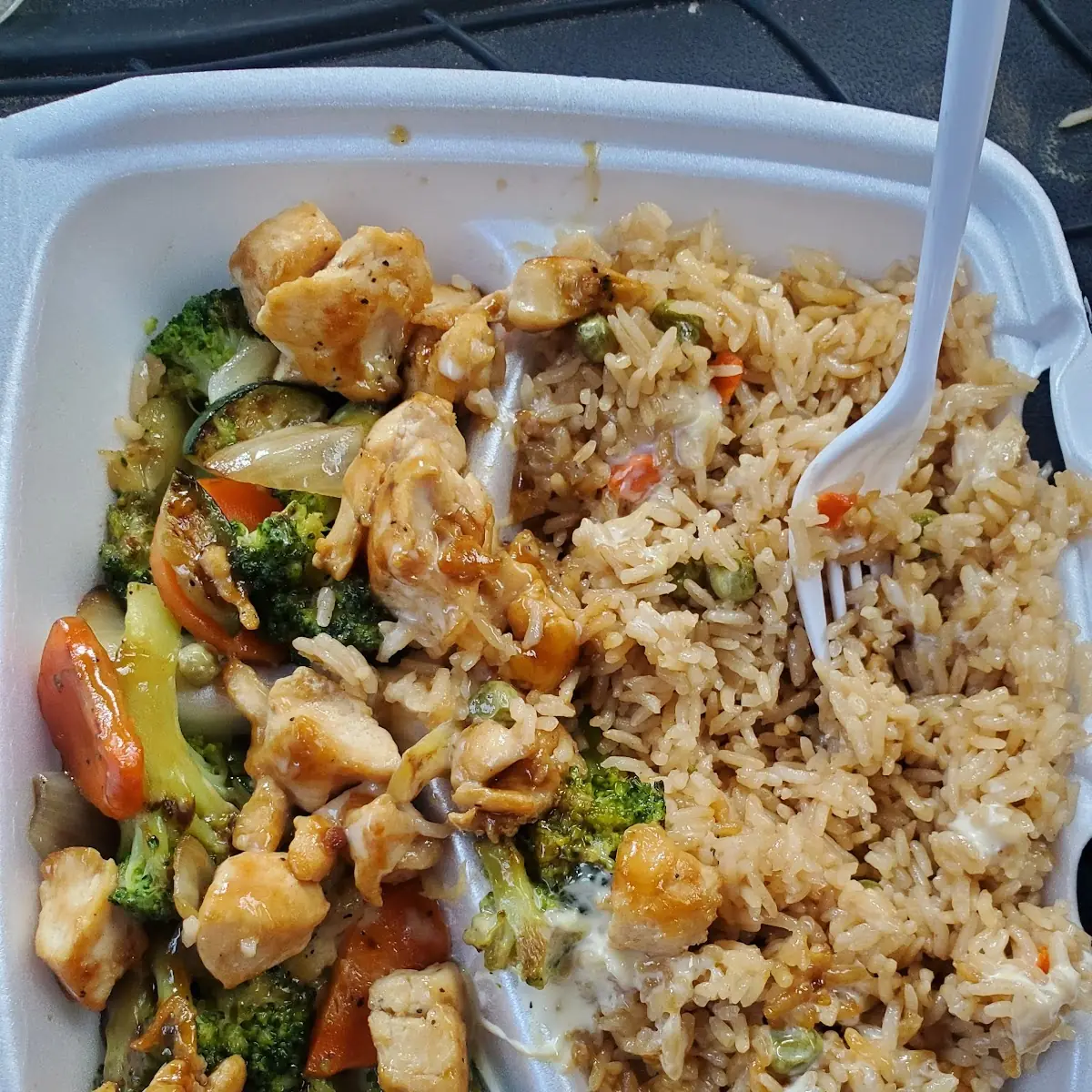 Hibachi Chicken and Shrimp