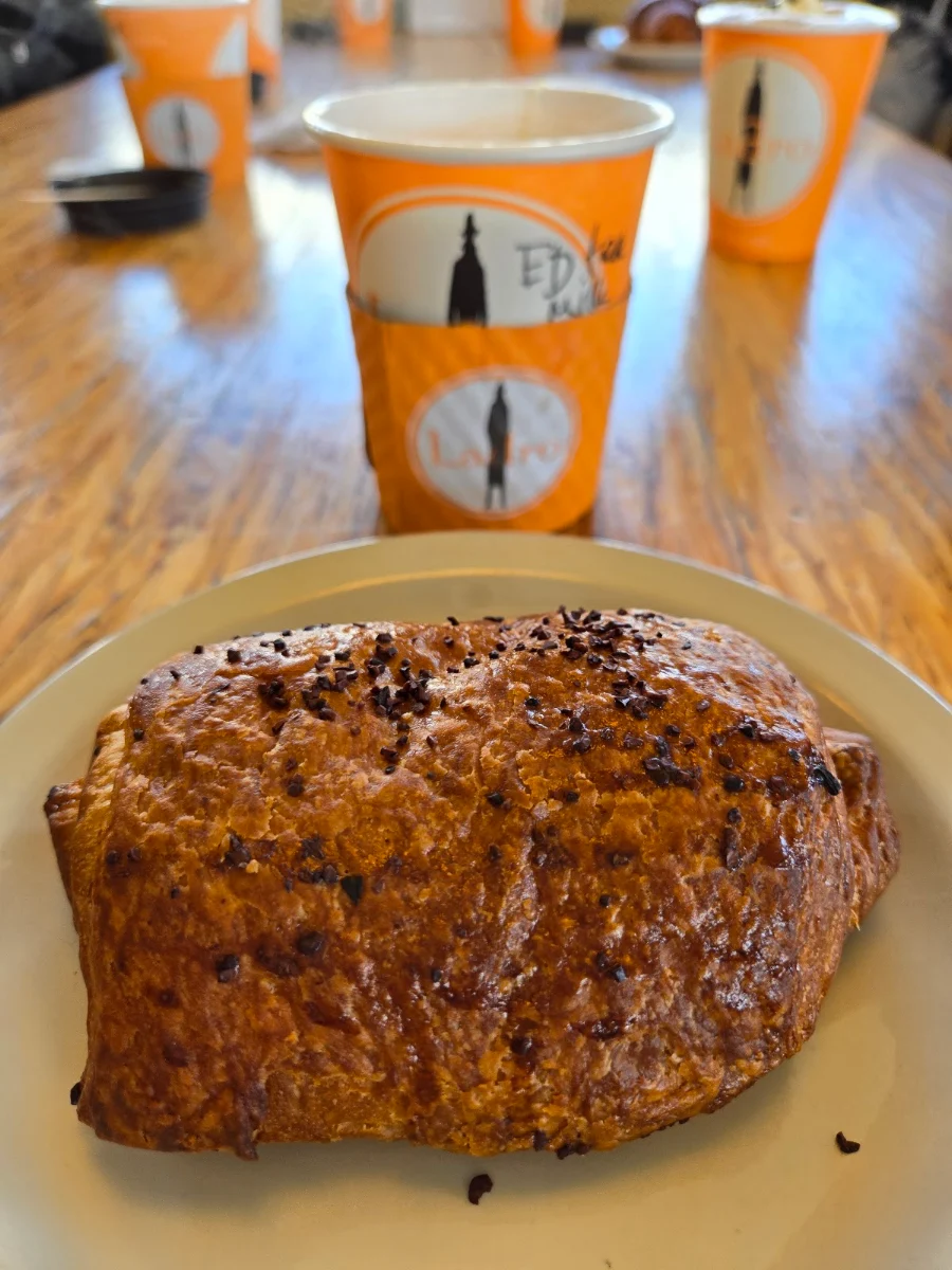 Chocolate Croissant & English Breakfast Tea
