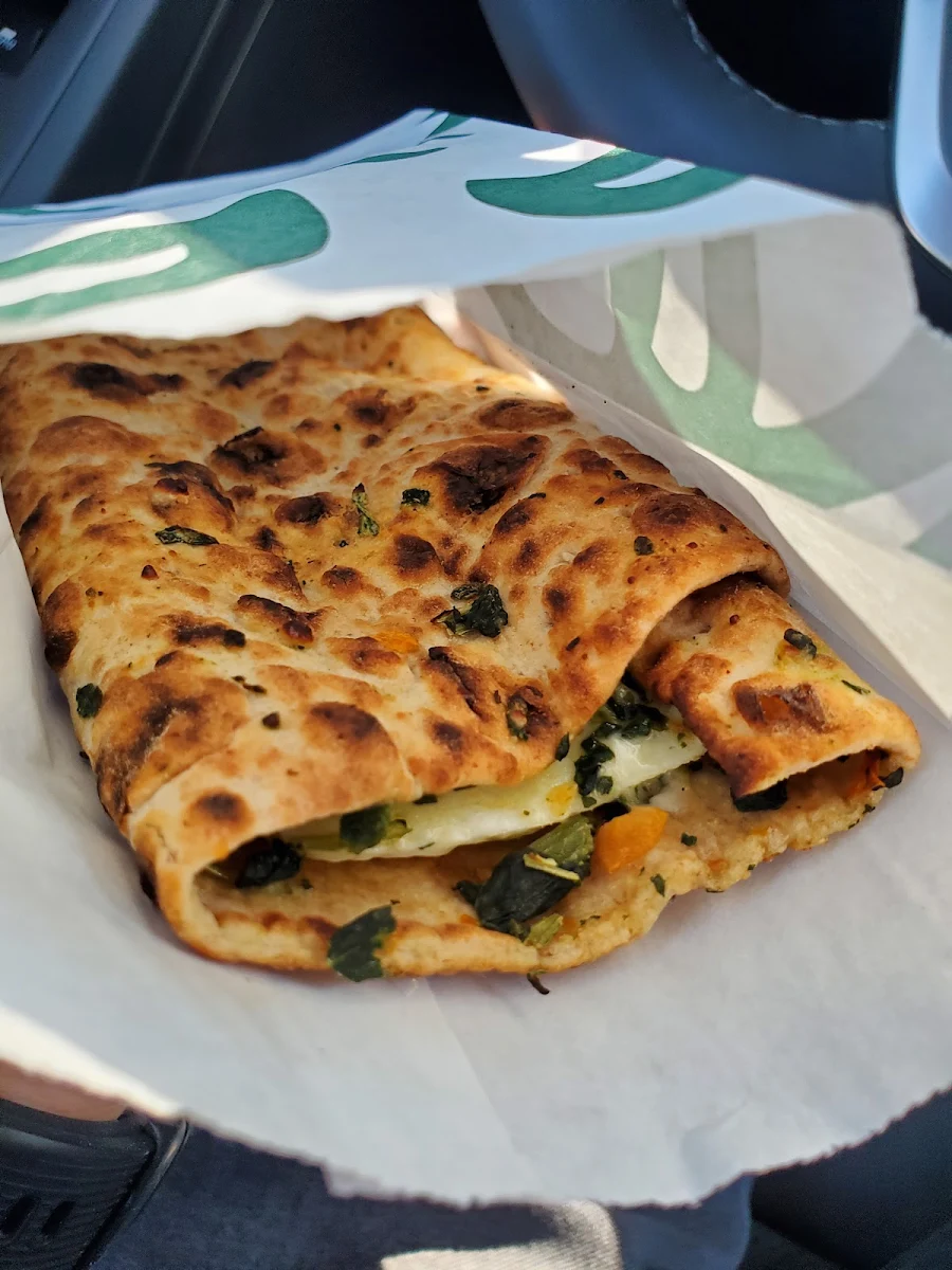 Spinach Feta & Egg White Wrap