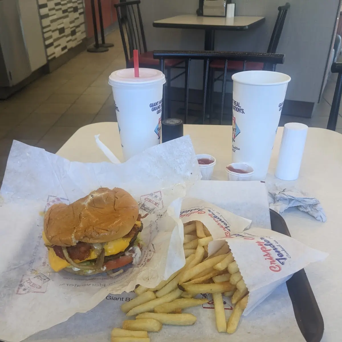 Double Cheeseburger with Bacon