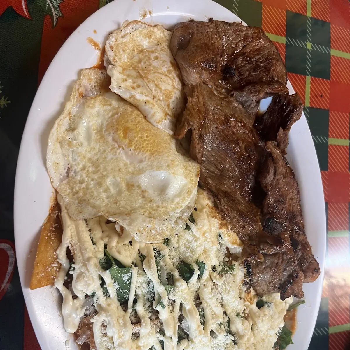 Huevos Con Bistec Steak and Eggs