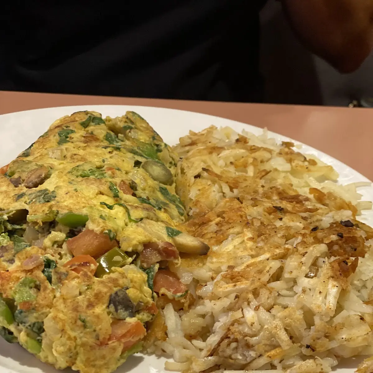 Omelette with Hash Brown