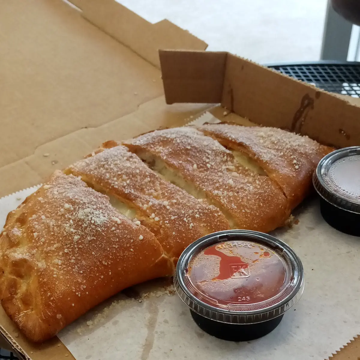 Chicken Bacon and Ham Calzone