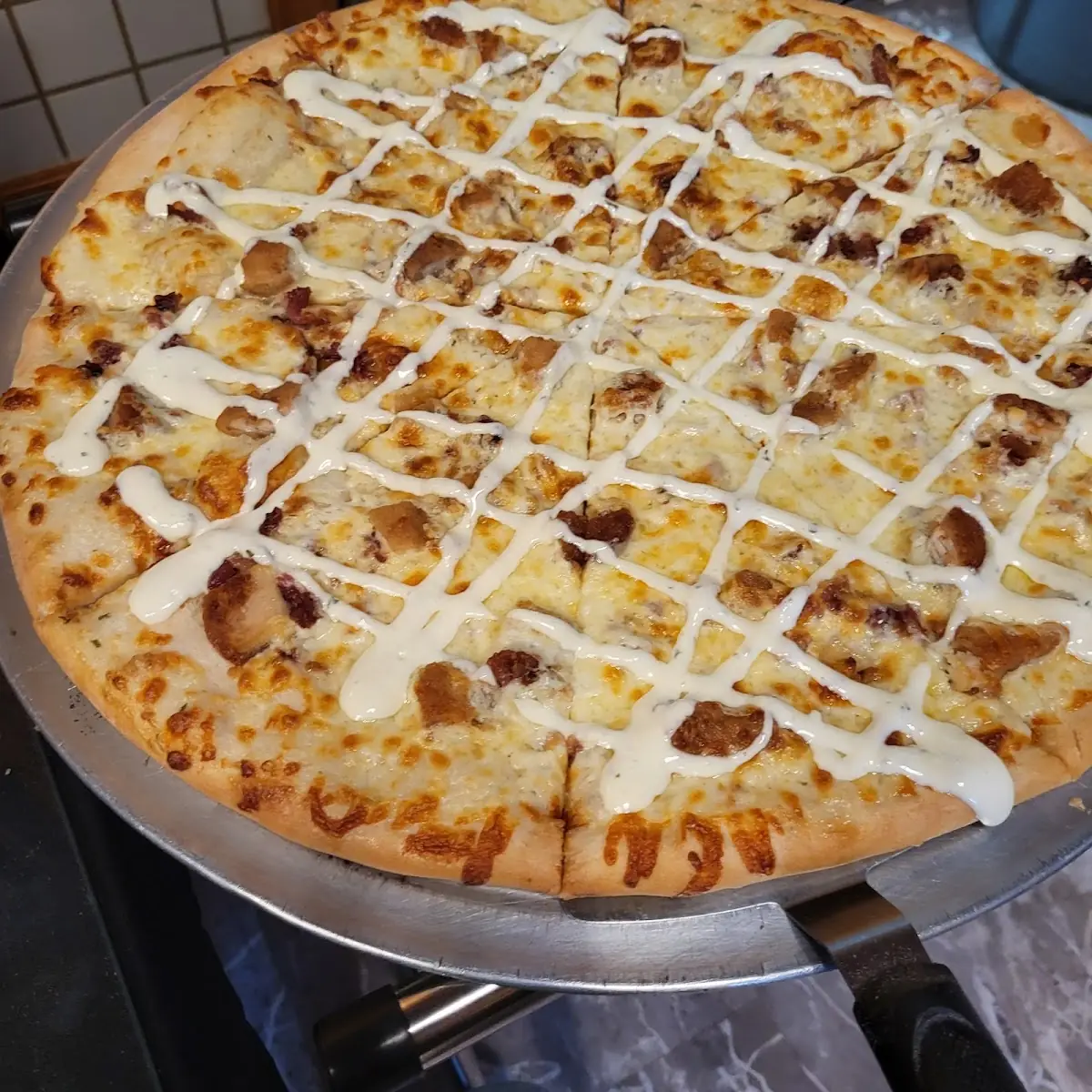 Chicken Bacon Ranch Pizza