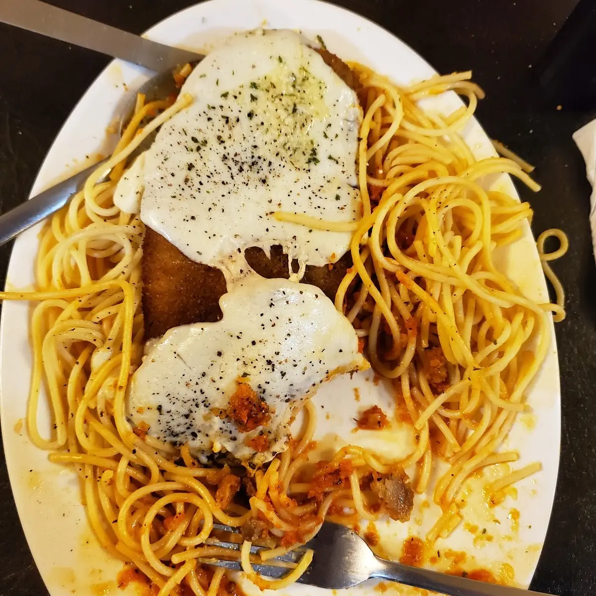 Chicken Parmesan with Spaghetti