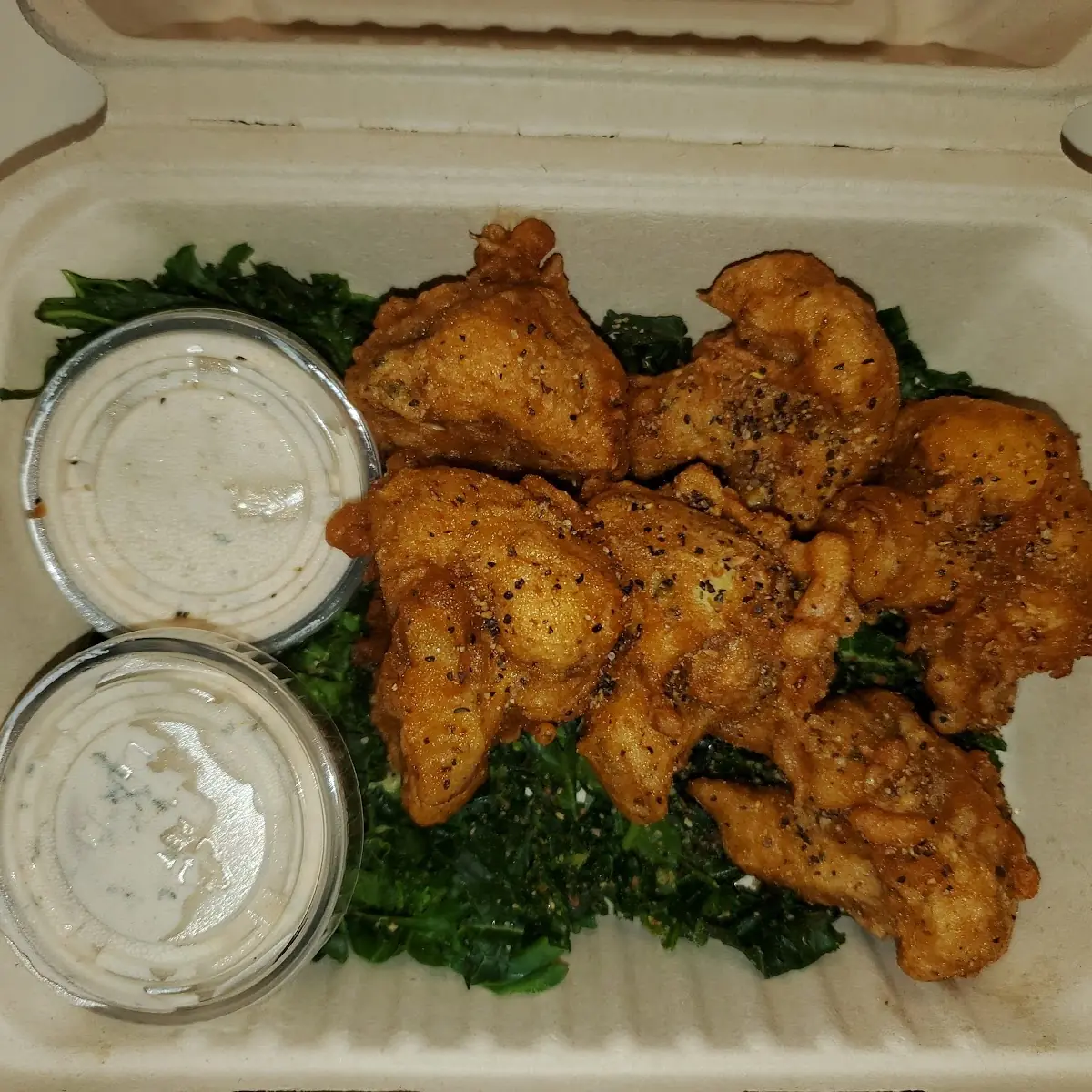 Cauliflower Wings Lemon Pepper