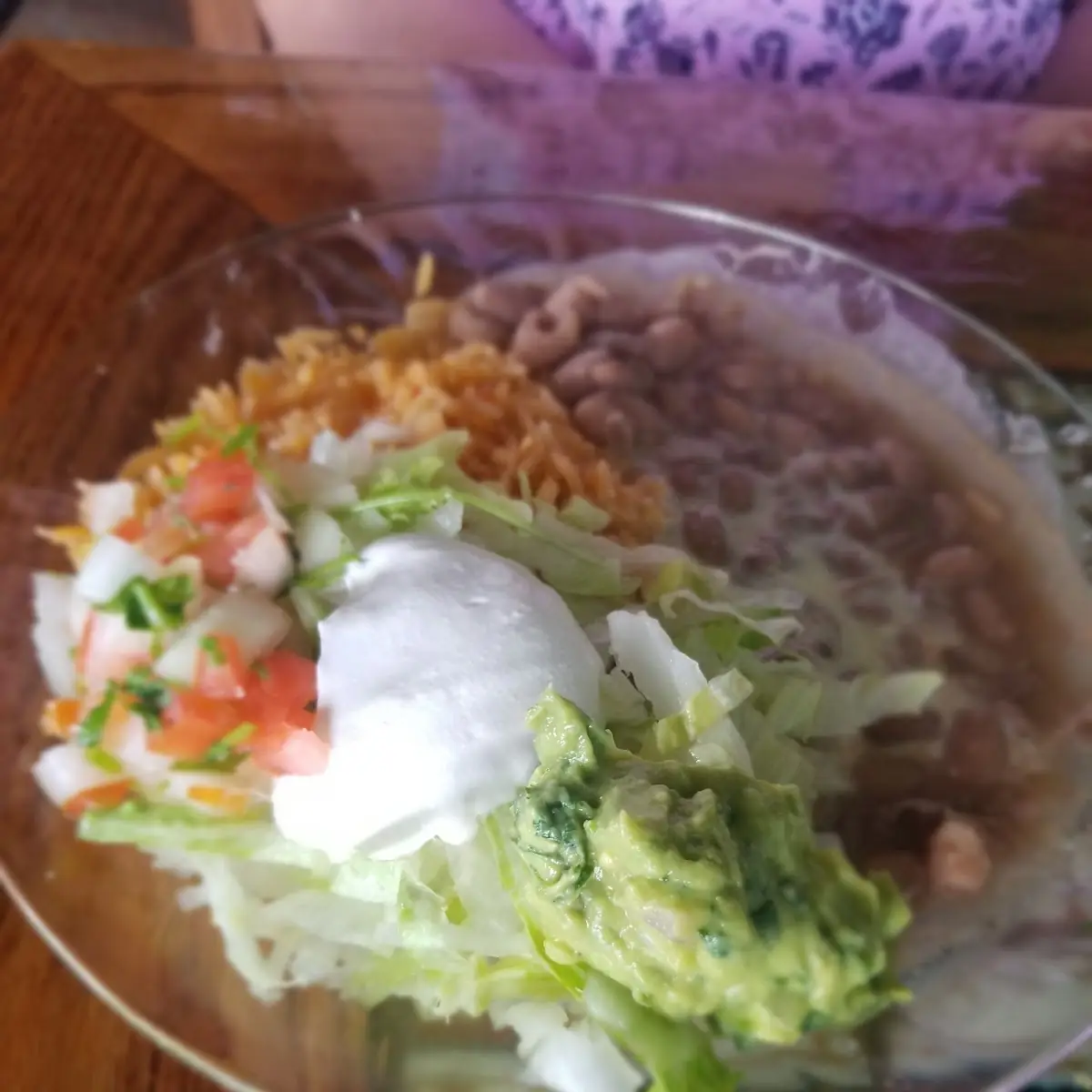 Quesadilla, Rice and Beans