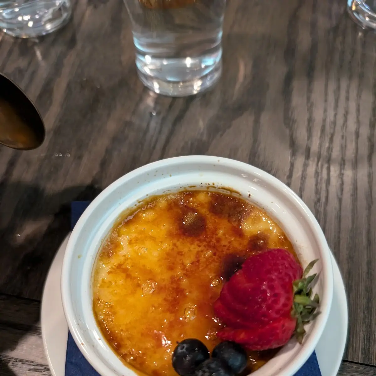 Crème Brûlée with Fresh Strawberries