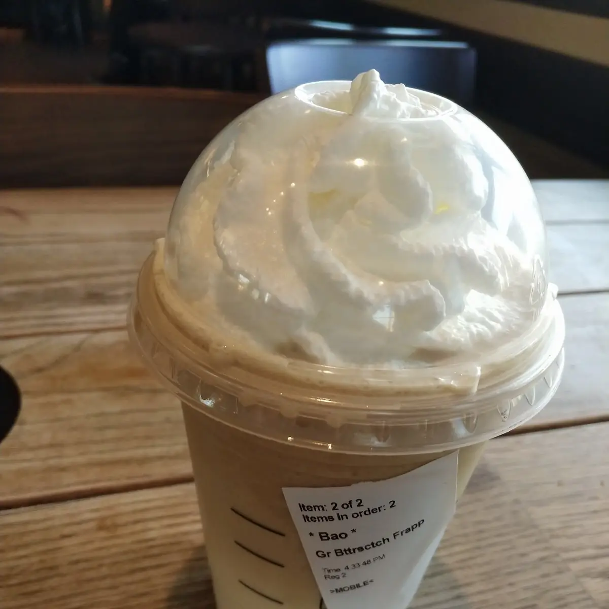 Burnt Carmel Frappuccino