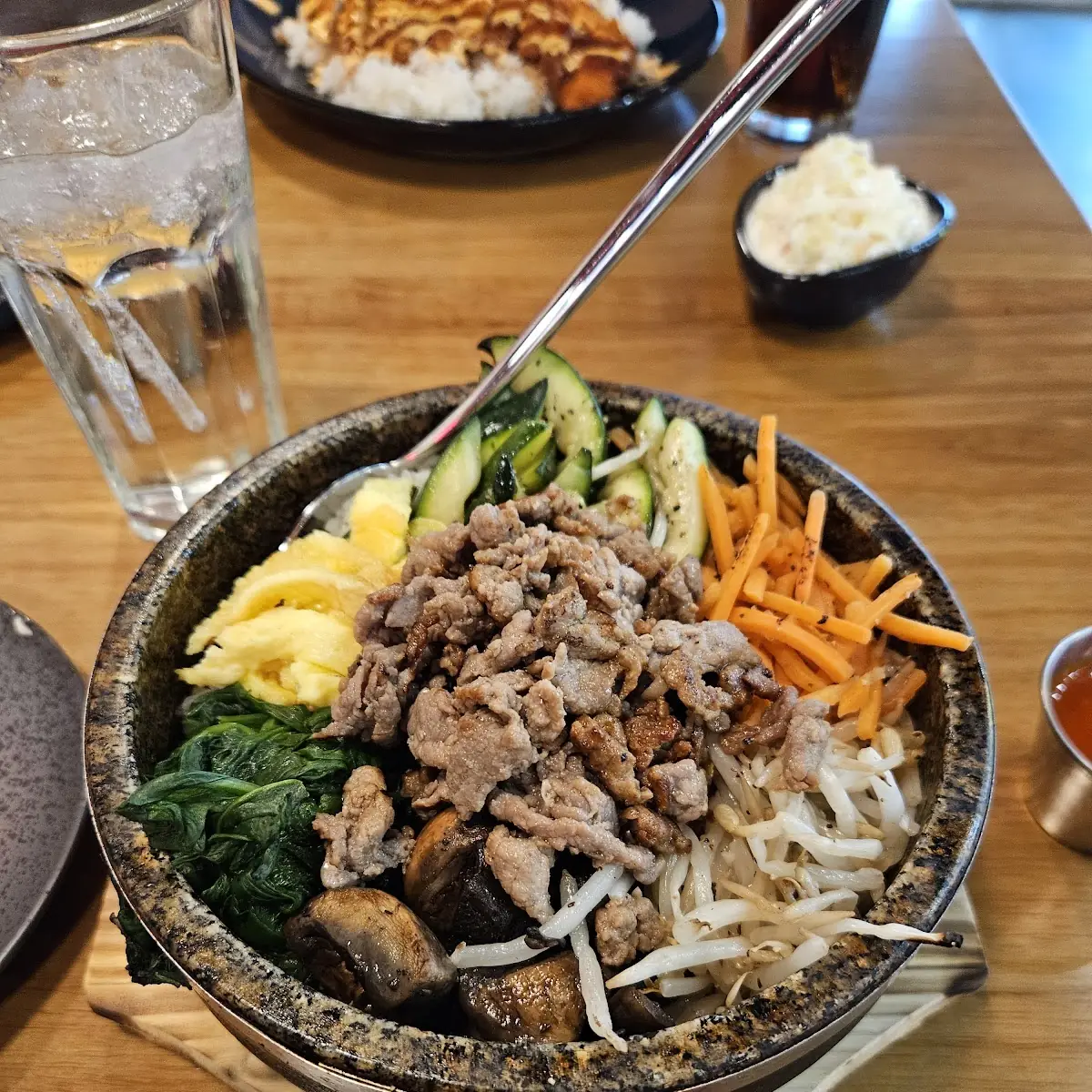 Shrimp and Vegetable Stone Bowl Bibimbap