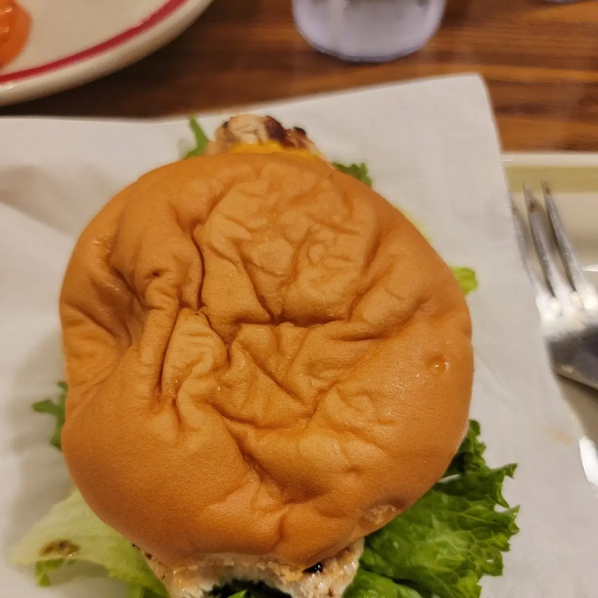 Grilled Chicken Sandwich on Gluten Free Roll