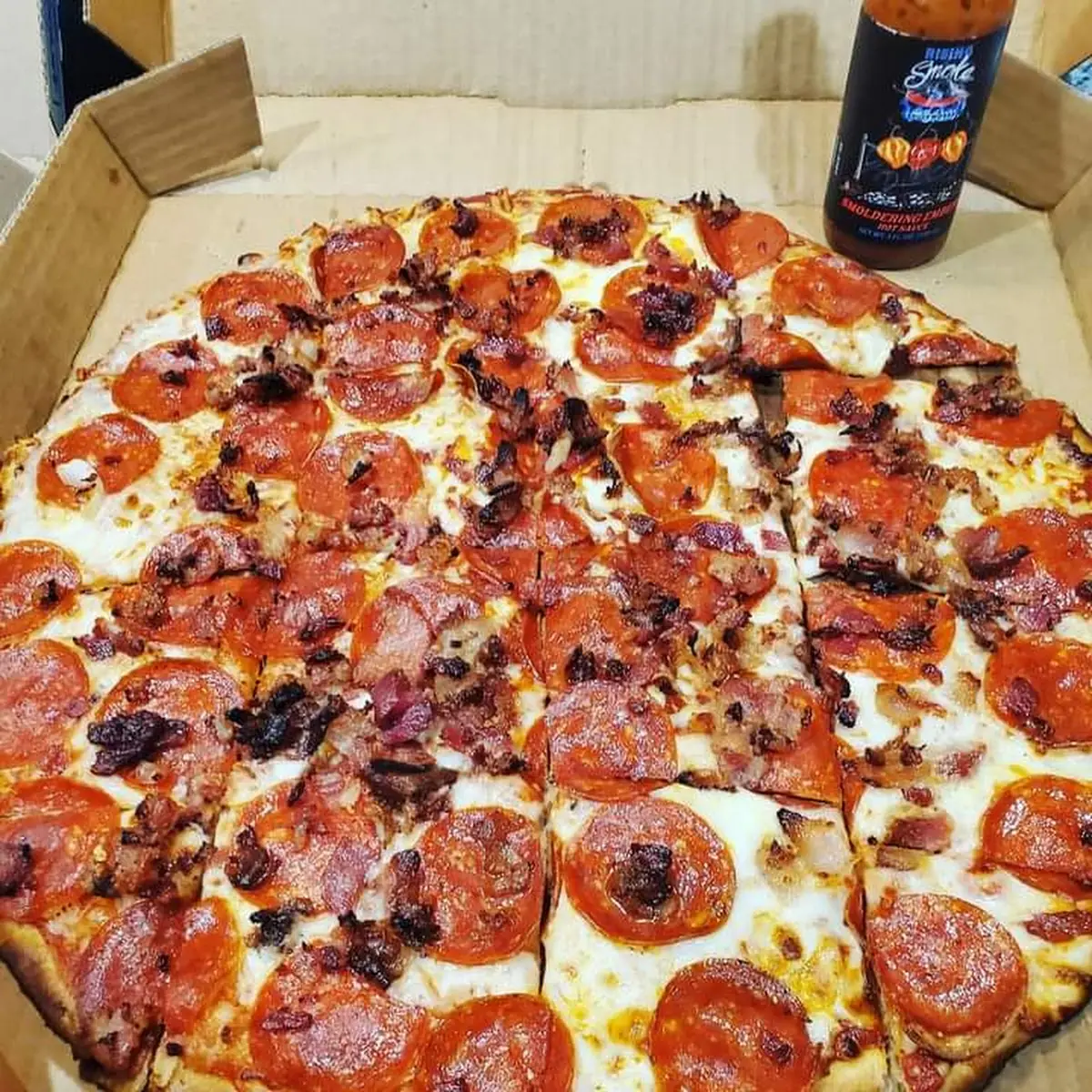 Thin Crust with Pepperoni N Bacon