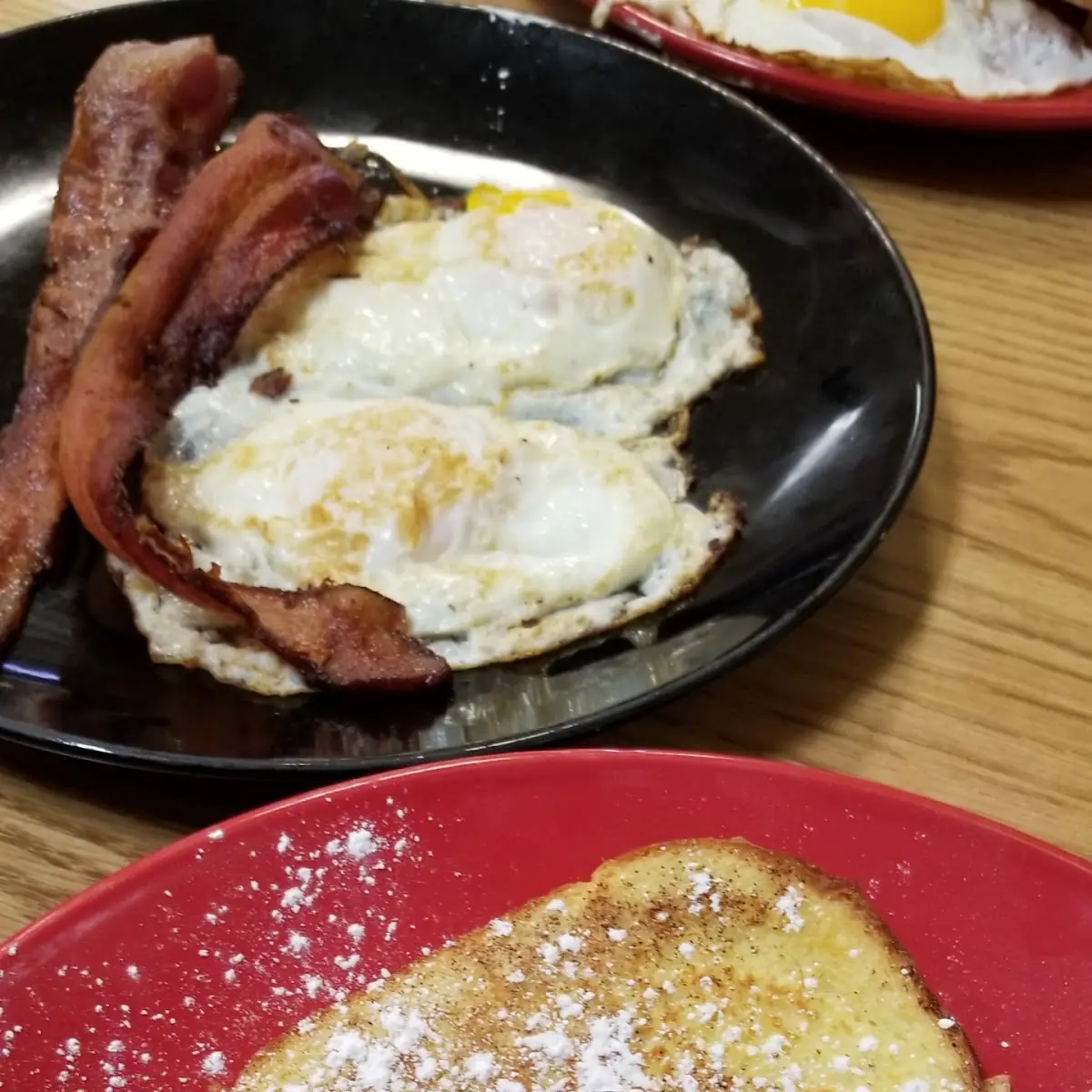 French Toast Bacon and Eggs