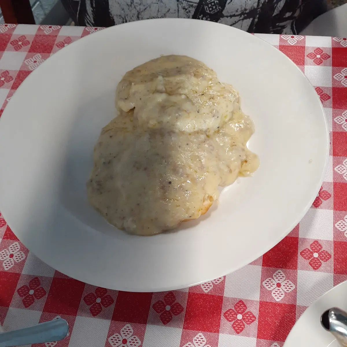 Homemade Sausage Gravy over B