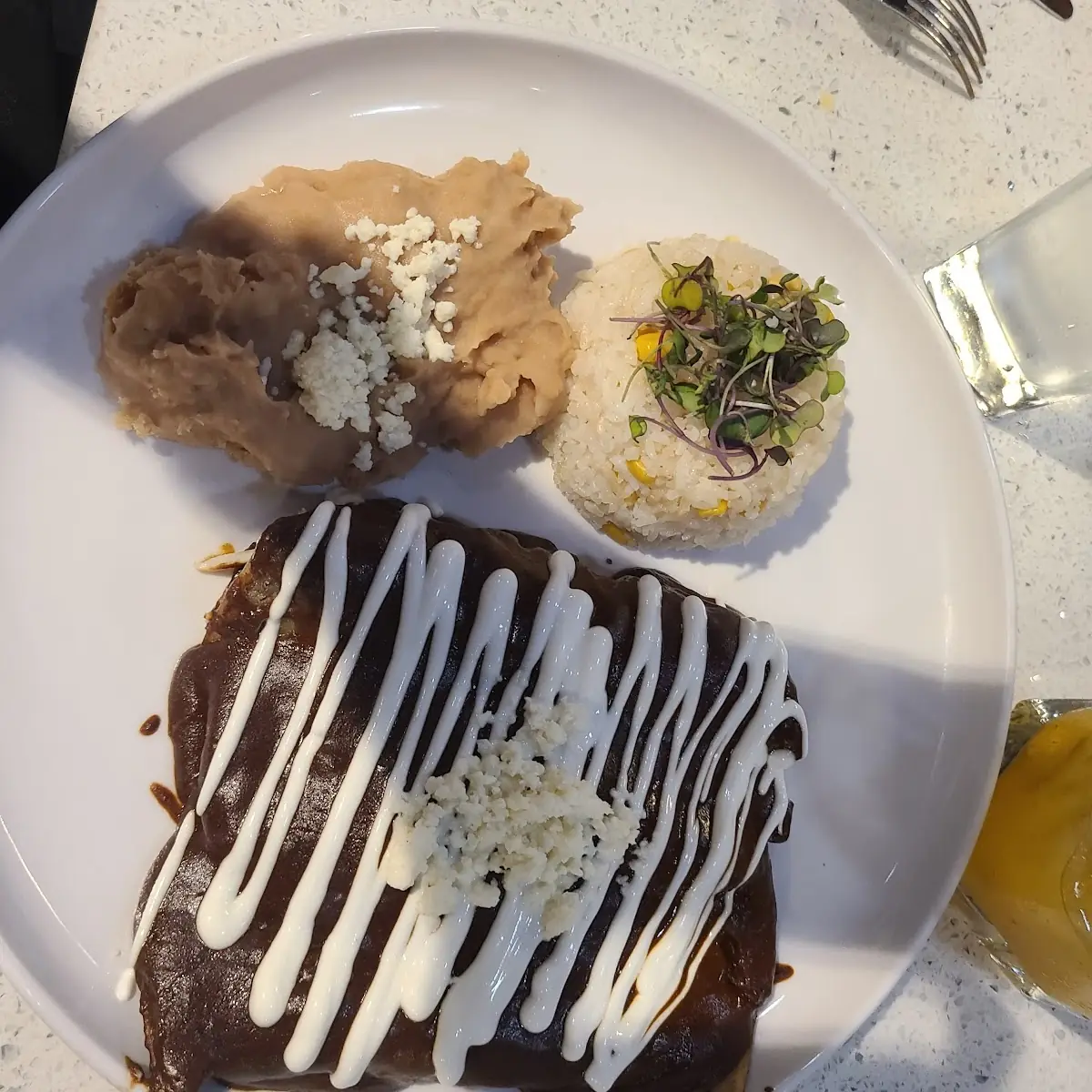 Cheese Mole Enchiladas