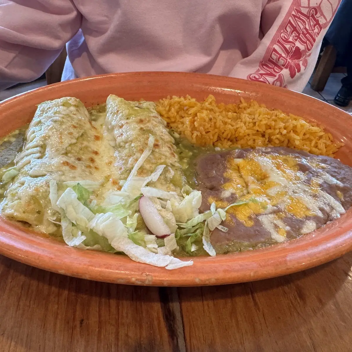 Enchilada and Chile Relleno Dinner