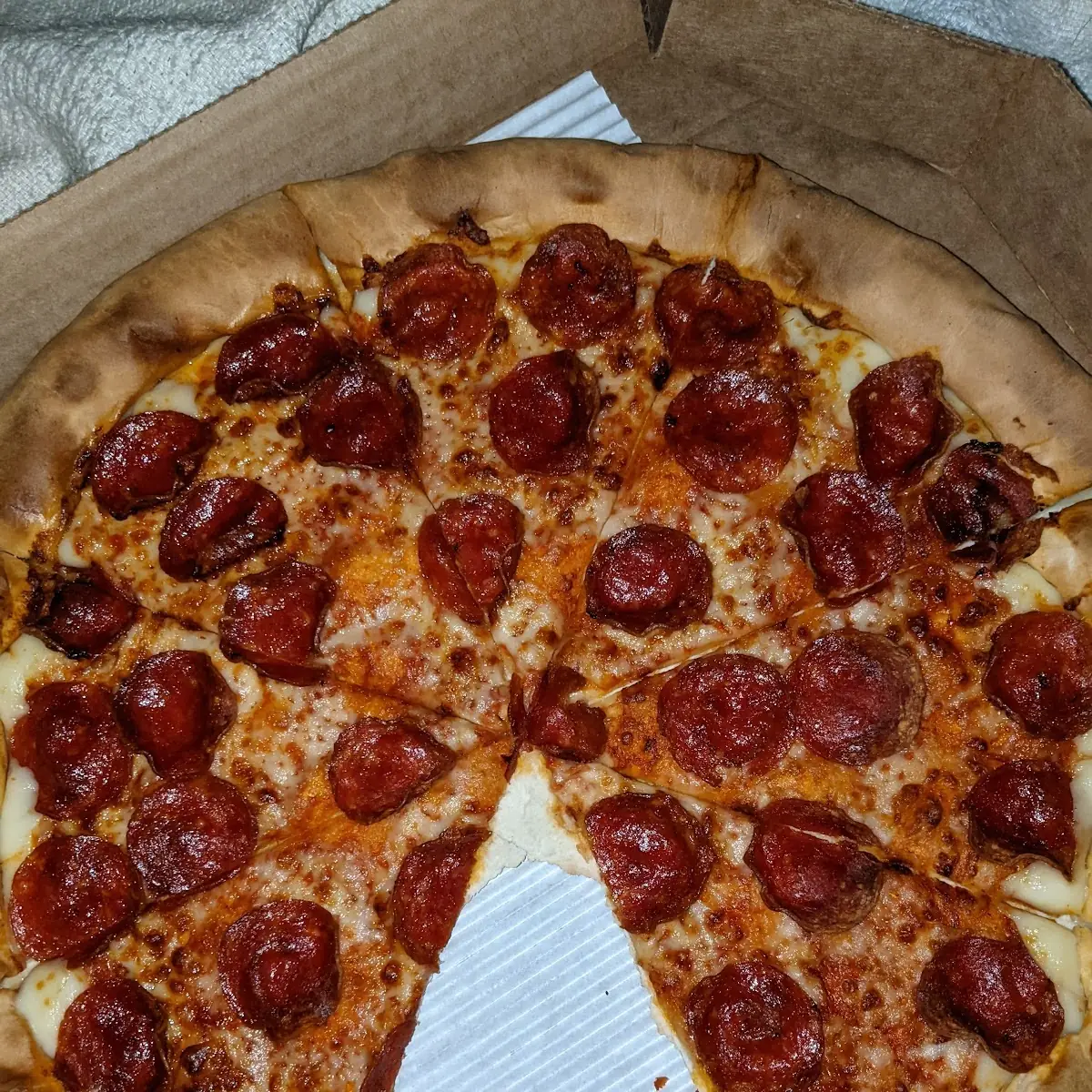Stuffed Crust Pepperoni Pizza